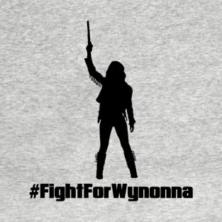 Fight For Wynonna Earp Silhouette - Black T-Shirt